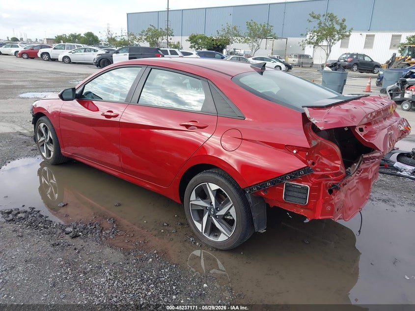 2023 Hyundai Elantra VIN KMHLS4AG2PU601547 IAAI salvage auction — FRONT & REAR, Salvage Title, sold $4,800 on 2026-07-20 (photo 3)