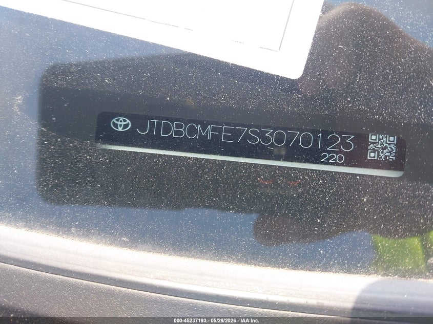 2025 Toyota Corolla VIN JTDBCMFE7S3070123 IAAI salvage auction — LEFT SIDE, Salvage (North Carolina), sold $6,850 on 2026-07-29 (photo 9)