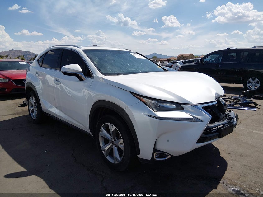 2017 Lexus Nx VIN JTJBARBZ1H2132168 IAAI salvage auction — LEFT FRONT, Salvage Title, sold $5,500 on 2026-07-28 (photo 1)