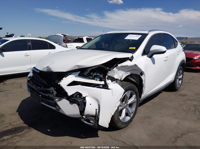 2017 Lexus Nx VIN JTJBARBZ1H2132168 IAAI salvage auction — LEFT FRONT, Salvage Title, sold $5,500 on 2026-07-28 (photo 2)
