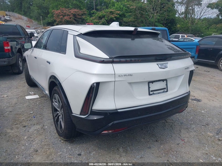 2025 Cadillac Lyriq VIN 1GYKPNRL5SZ307428 IAAI salvage auction — FRONT END, Salvage Title, sold $7,200 on 2026-07-31 (photo 3)