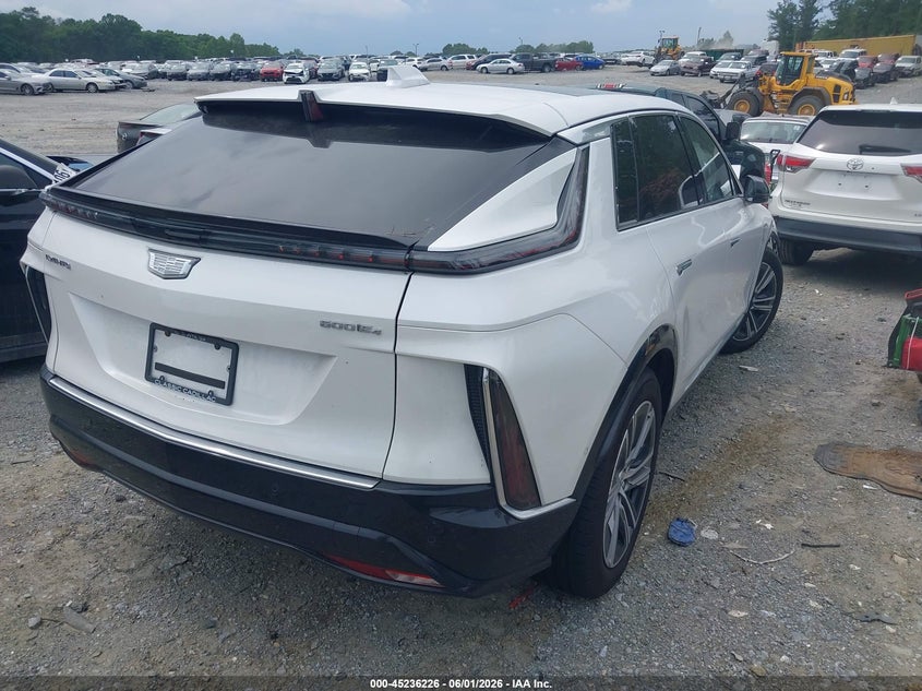 2025 Cadillac Lyriq VIN 1GYKPNRL5SZ307428 IAAI salvage auction — FRONT END, Salvage Title, sold $7,200 on 2026-07-31 (photo 4)
