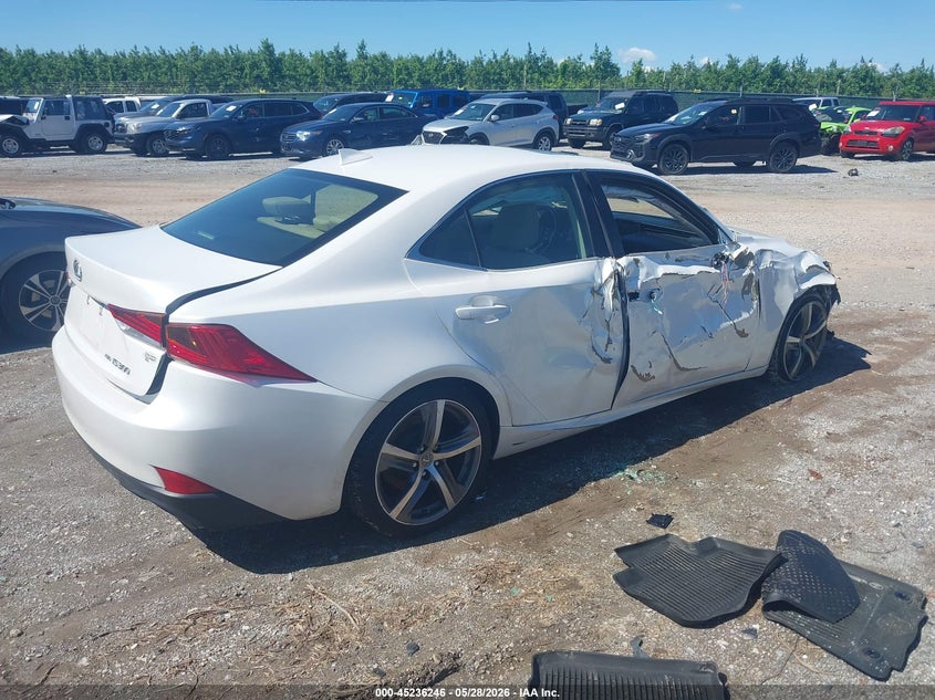 2018 Lexus Is VIN JTHC81D22J5033379 IAAI salvage auction — RIGHT SIDE, Salvage Title, sold $4,600 on 2026-07-08 (photo 4)