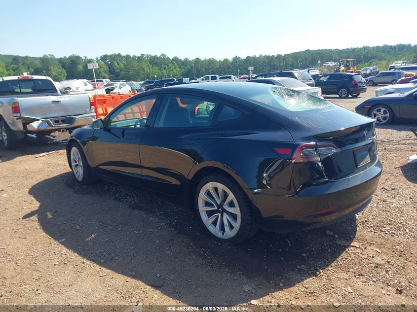 2022 Tesla Model 3 VIN 5YJ3E1EB8NF189813 IAAI salvage auction — RIGHT SIDE, Salvage Title, sold $8,550 on 2026-07-16 (photo 3)