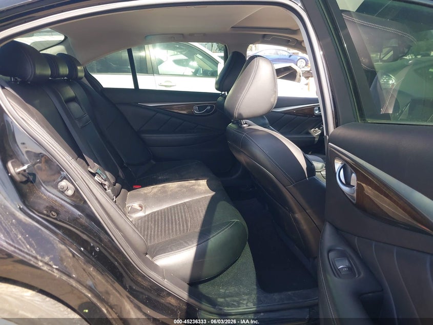 2014 Infiniti Q50 VIN JN1BV7AP2EM685040 IAAI salvage auction — LEFT SIDE, Salvage Title, sold $3,200 on 2026-07-08 (photo 8)