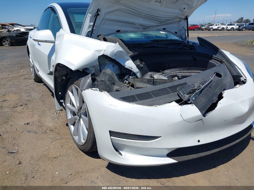 2018 Tesla Model 3 VIN 5YJ3E1EA5JF169701 IAAI salvage auction — RIGHT FRONT, Salvage Title, sold $2,850 on 2026-07-10 (photo 6)