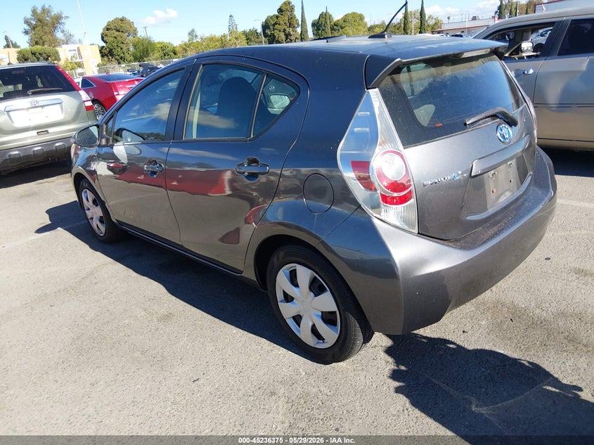 2014 Toyota Prius c VIN JTDKDTB39E1563622 IAAI salvage auction — RIGHT FRONT, Salvage Title, sold $2,650 on 2026-07-30 (photo 3)