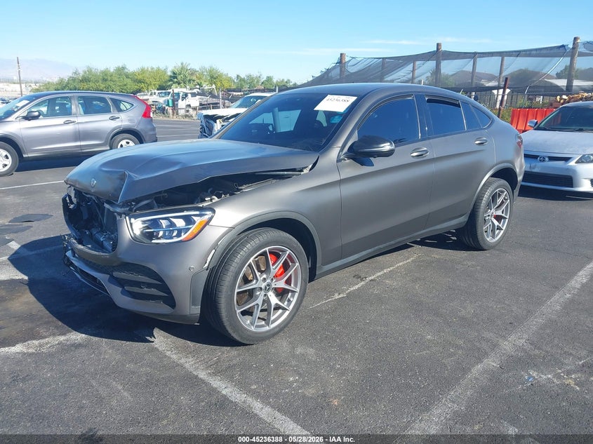 2020 Mercedes-benz Glc coupe VIN WDC0J8EB1LF701485 IAAI salvage auction — FRONT END, Wait Title, sold $14,200 on 2026-08-02 (photo 2)
