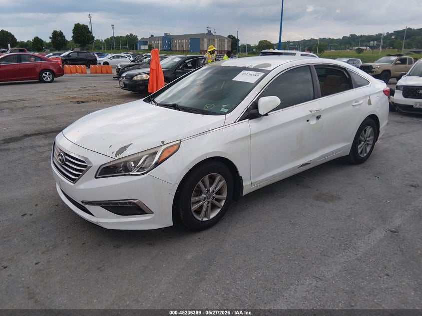 2015 Hyundai Sonata VIN 5NPE24AF2FH202604 IAAI salvage auction — LEFT SIDE, Salvage Title, sold $700 on 2026-07-28 (photo 2)