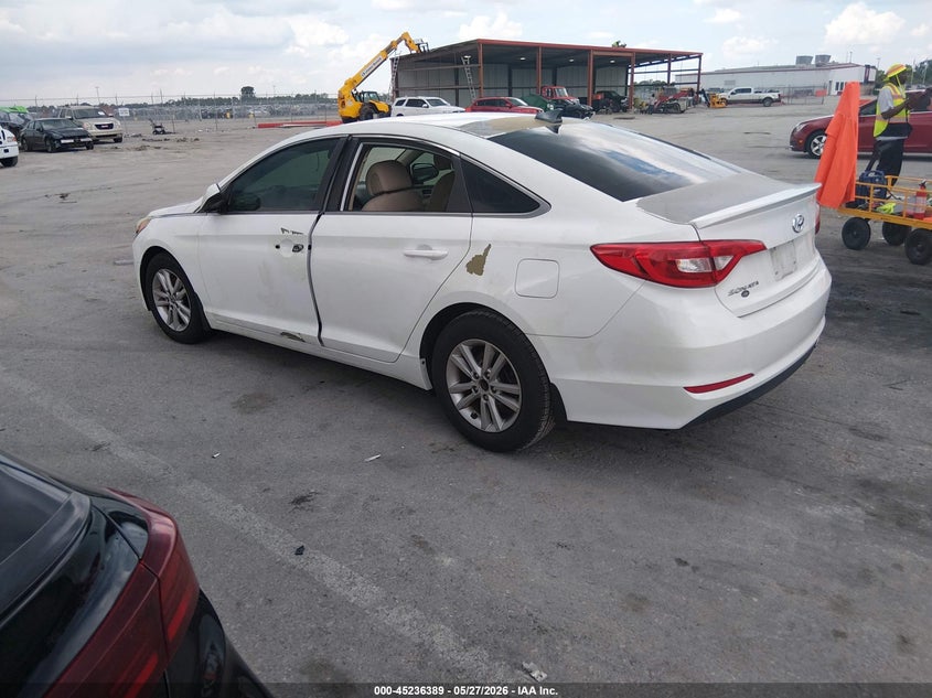 2015 Hyundai Sonata VIN 5NPE24AF2FH202604 IAAI salvage auction — LEFT SIDE, Salvage Title, sold $700 on 2026-07-28 (photo 3)