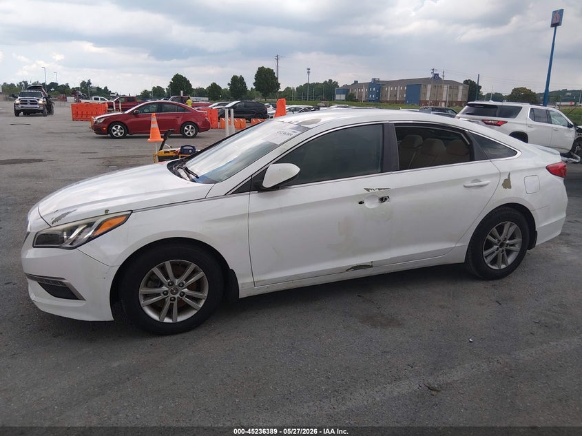 2015 Hyundai Sonata VIN 5NPE24AF2FH202604 IAAI salvage auction — LEFT SIDE, Salvage Title, sold $700 on 2026-07-28 (photo 6)