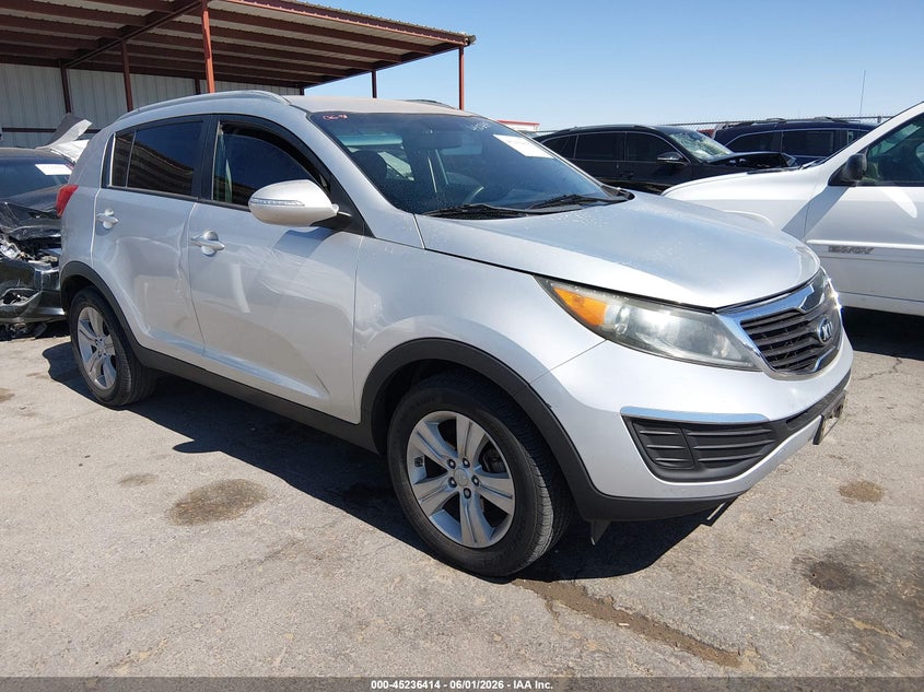 2013 Kia Sportage VIN KNDPB3A26D7372109 IAAI salvage auction — LEFT & RIGHT, Salvage Title, sold $2,300 on 2026-07-22 (photo 1)