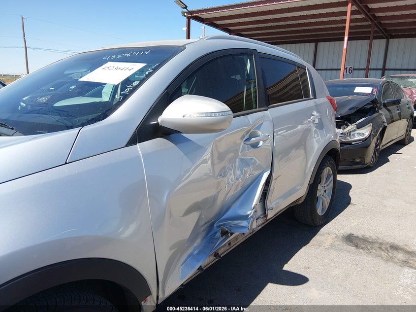 2013 Kia Sportage VIN KNDPB3A26D7372109 IAAI salvage auction — LEFT & RIGHT, Salvage Title, sold $2,300 on 2026-07-22 (photo 6)