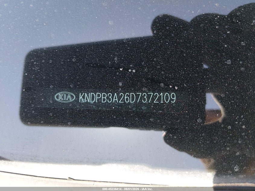 2013 Kia Sportage VIN KNDPB3A26D7372109 IAAI salvage auction — LEFT & RIGHT, Salvage Title, sold $2,300 on 2026-07-22 (photo 9)