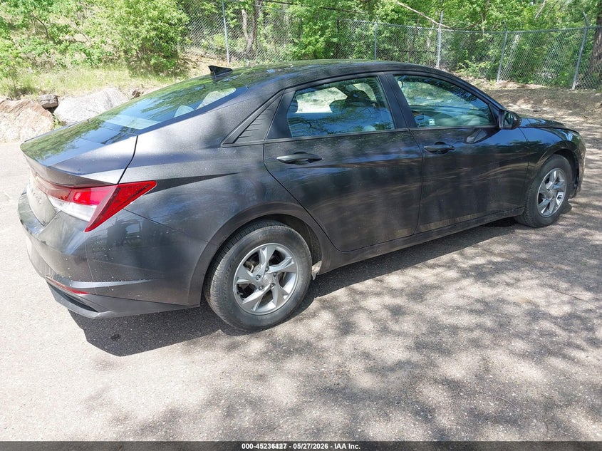 2021 Hyundai Elantra VIN 5NPLL4AG4MH042395 IAAI salvage auction — HAIL, Sf97 (Minnesota), sold $2,050 on 2026-07-14 (photo 4)