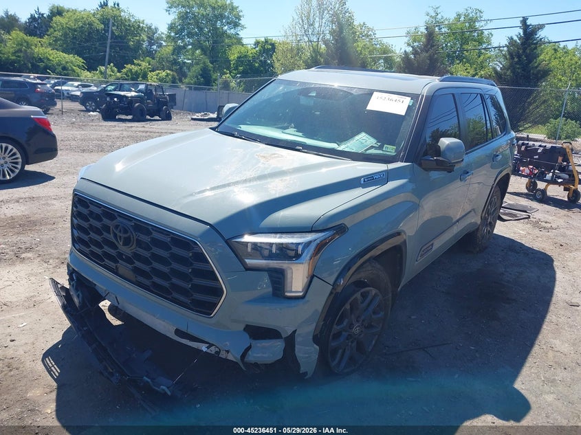 2025 Toyota Sequoia VIN 7SVAAABA9SX051932 IAAI salvage auction — FRONT END, Salvage Title, sold $33,800 on 2026-07-06 (photo 2)