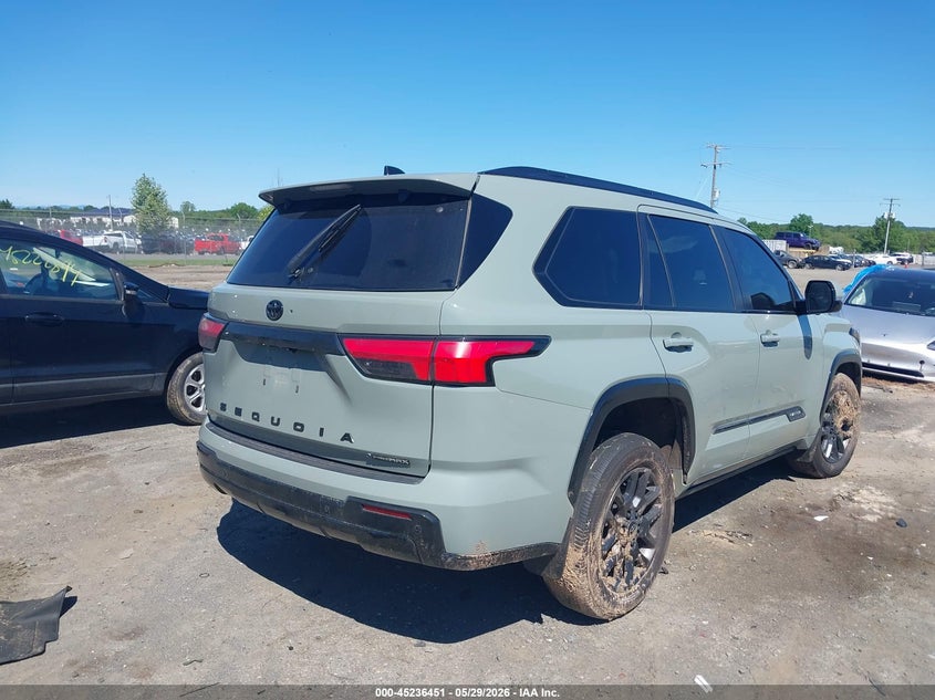 2025 Toyota Sequoia VIN 7SVAAABA9SX051932 IAAI salvage auction — FRONT END, Salvage Title, sold $33,800 on 2026-07-06 (photo 4)