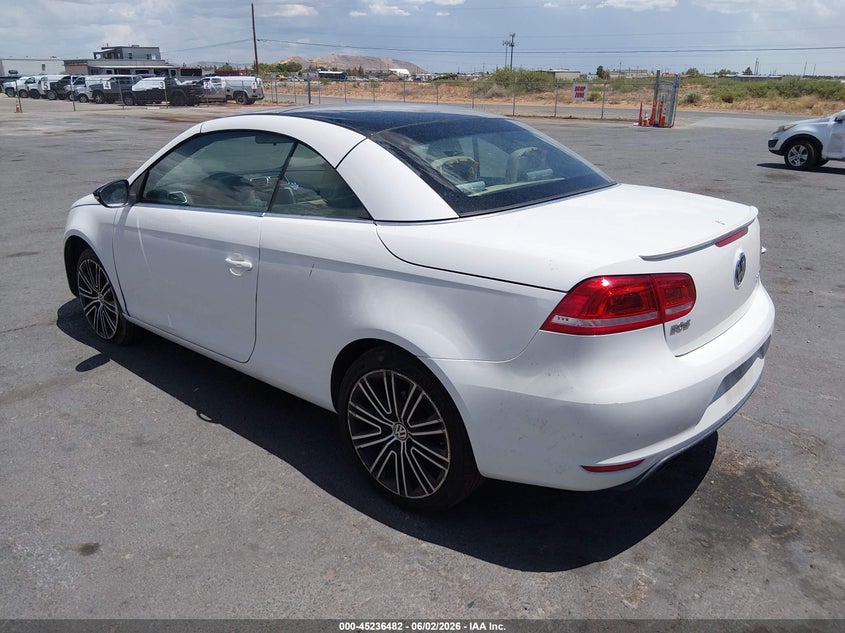 2014 Volkswagen Eos VIN WVWBW8AH9EV001474 IAAI salvage auction — LEFT FRONT, Original (Texas), sold $1,800 on 2026-08-05 (photo 3)