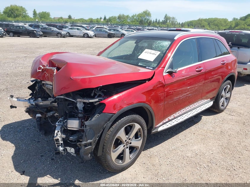 2019 Mercedes-benz Glc VIN WDC0G4KB8KV161407 IAAI salvage auction — FRONT END, Salvage (Illinois), sold $2,525 on 2026-08-12 (photo 2)