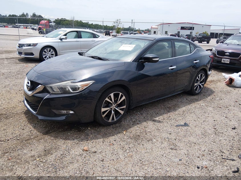 2017 Nissan Maxima VIN 1N4AA6APXHC396714 IAAI salvage auction — ROOF, Salvage (South Carolina), sold $2,200 on 2026-07-18 (photo 2)
