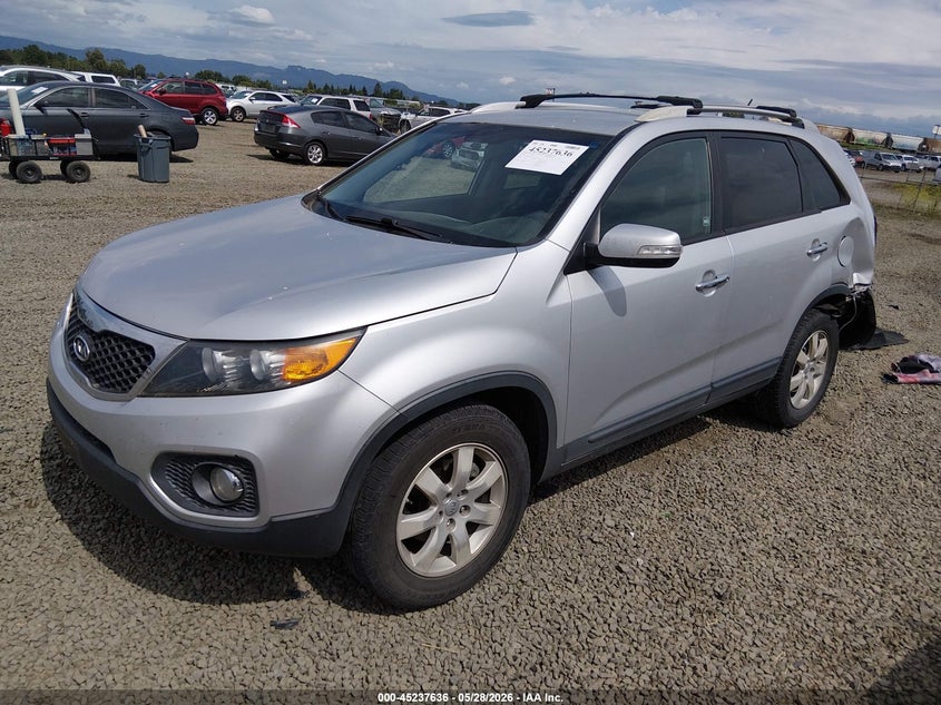 2012 Kia Sorento VIN 5XYKT4A63CG251247 IAAI salvage auction — REAR END, Salvage Title, sold $625 on 2026-07-29 (photo 2)
