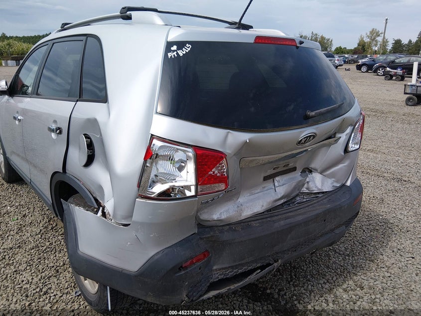 2012 Kia Sorento VIN 5XYKT4A63CG251247 IAAI salvage auction — REAR END, Salvage Title, sold $625 on 2026-07-29 (photo 6)