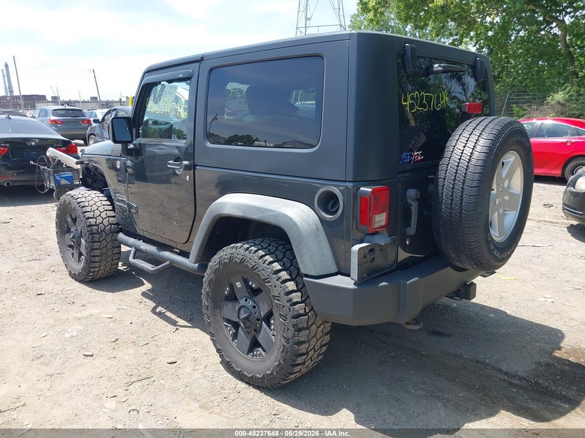2010 Jeep Wrangler / VIN 1J4AA2D10AL135098 IAAI salvage auction — LEFT FRONT, Clear (Indiana), sold $2,350 on 2026-07-12 (photo 3)
