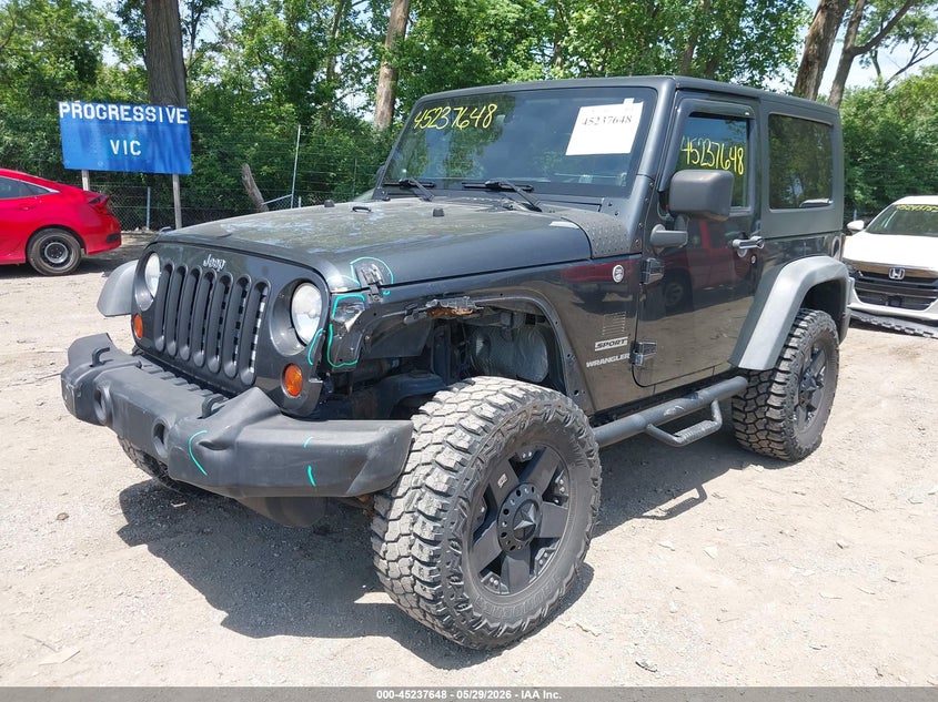 2010 Jeep Wrangler / VIN 1J4AA2D10AL135098 IAAI salvage auction — LEFT FRONT, Clear (Indiana), sold $2,350 on 2026-07-12 (photo 6)
