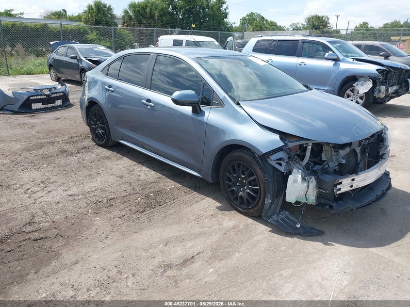 2020 Toyota Corolla VIN 5YFEPRAE8LP092663 IAAI salvage auction — FRONT & REAR, Salvage (Texas), sold $3,000 on 2026-08-02 (photo 1)