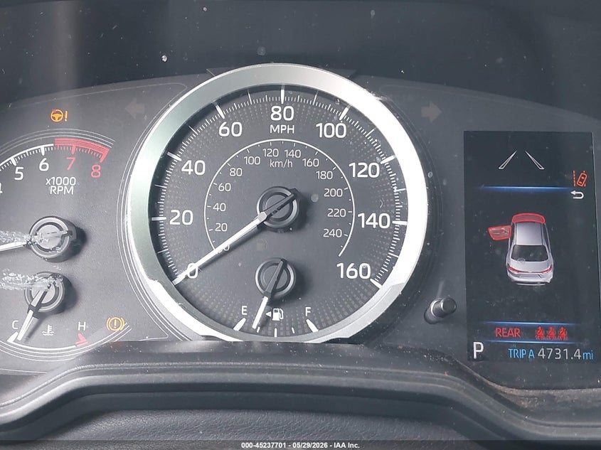 2020 Toyota Corolla VIN 5YFEPRAE8LP092663 IAAI salvage auction — FRONT & REAR, Salvage (Texas), sold $3,000 on 2026-08-02 (photo 7)