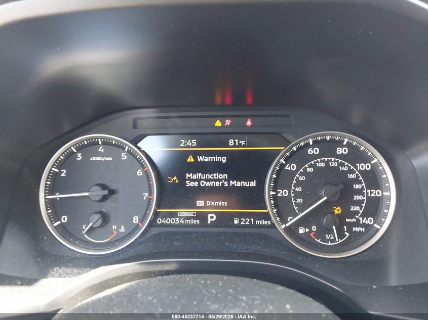 2024 Mitsubishi Outlander VIN JA4J4VA82RZ037953 IAAI salvage auction — FRONT END, Salvage Title, sold $4,700 on 2026-07-27 (photo 7)