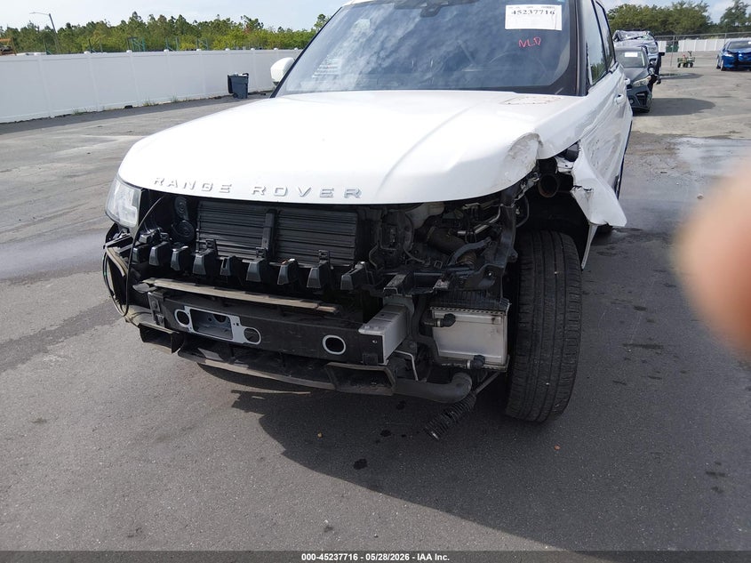 2018 Land rover Range rover sport VIN SALWG2RK1JA407335 IAAI salvage auction — FRONT END, Rebuildable (Florida), sold $10,500 on 2026-07-20 (photo 6)