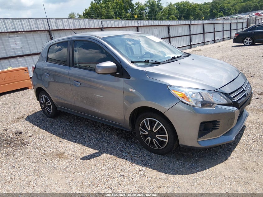 2021 Mitsubishi Mirage VIN ML32AUHJ1MH009486 IAAI salvage auction — LEFT SIDE, Salvage Title, sold $1,600 on 2026-07-20 (photo 1)