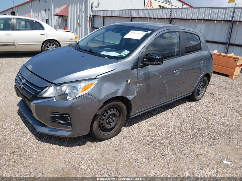 2021 Mitsubishi Mirage VIN ML32AUHJ1MH009486 IAAI salvage auction — LEFT SIDE, Salvage Title, sold $1,600 on 2026-07-20 (photo 2)
