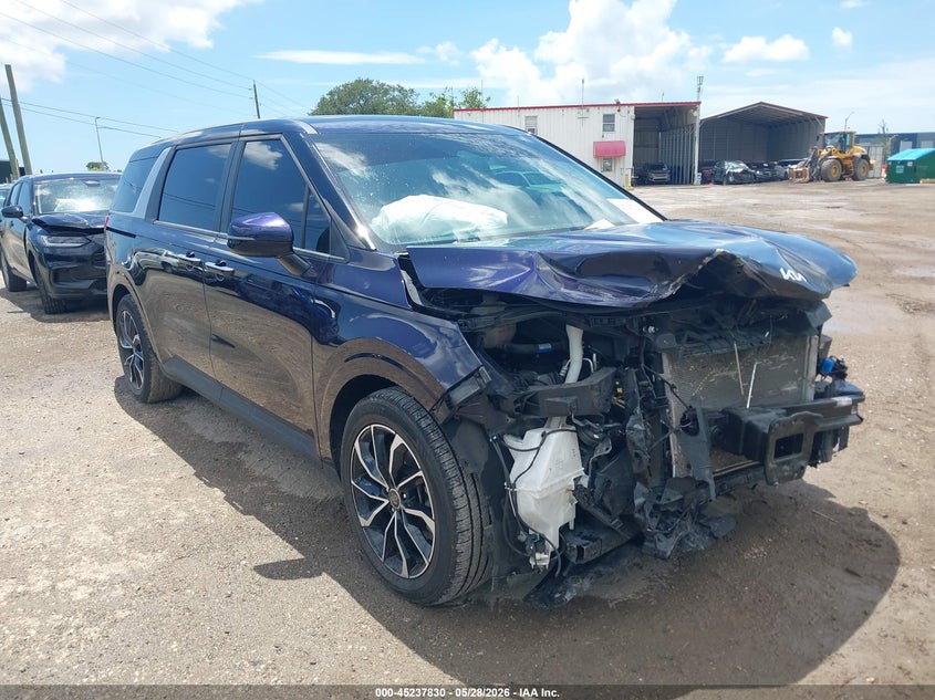 2022 Kia Carnival VIN KNDNB4H39N6143393 IAAI salvage auction — FRONT END, Salvage Title, sold $5,275 on 2026-07-14 (photo 1)
