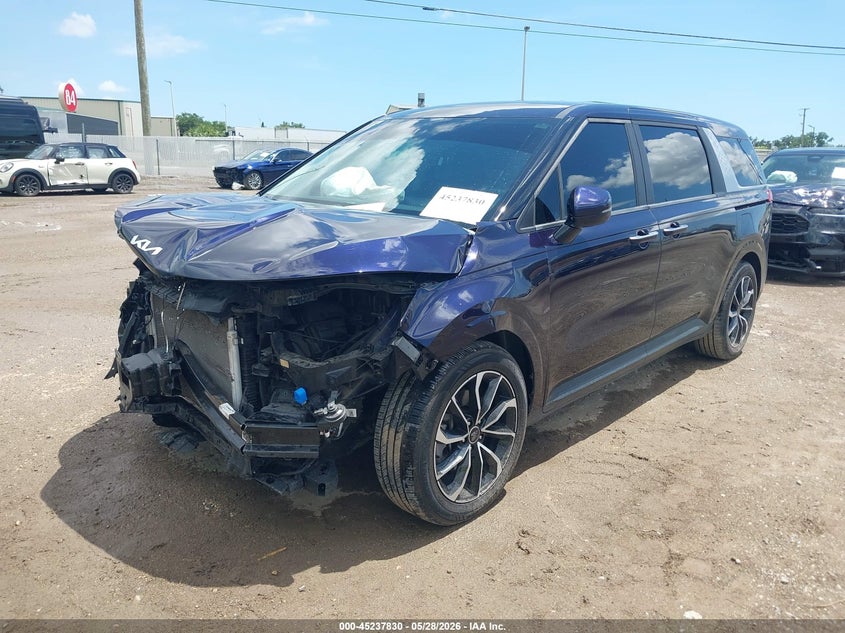 2022 Kia Carnival VIN KNDNB4H39N6143393 IAAI salvage auction — FRONT END, Salvage Title, sold $5,275 on 2026-07-14 (photo 2)
