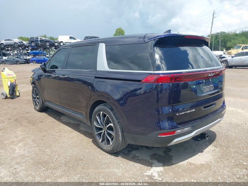 2022 Kia Carnival VIN KNDNB4H39N6143393 IAAI salvage auction — FRONT END, Salvage Title, sold $5,275 on 2026-07-14 (photo 3)