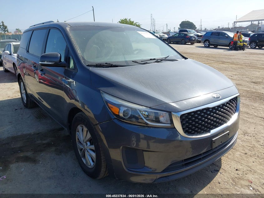 2016 Kia SEDONA VIN KNDMB5C19G6113904 IAAI salvage auction — UNKNOWN, Salvage Title, sold $1,975 on 2026-07-29 (photo 1)