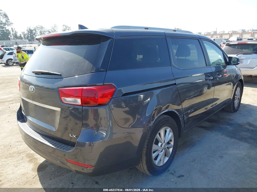2016 Kia SEDONA VIN KNDMB5C19G6113904 IAAI salvage auction — UNKNOWN, Salvage Title, sold $1,975 on 2026-07-29 (photo 4)