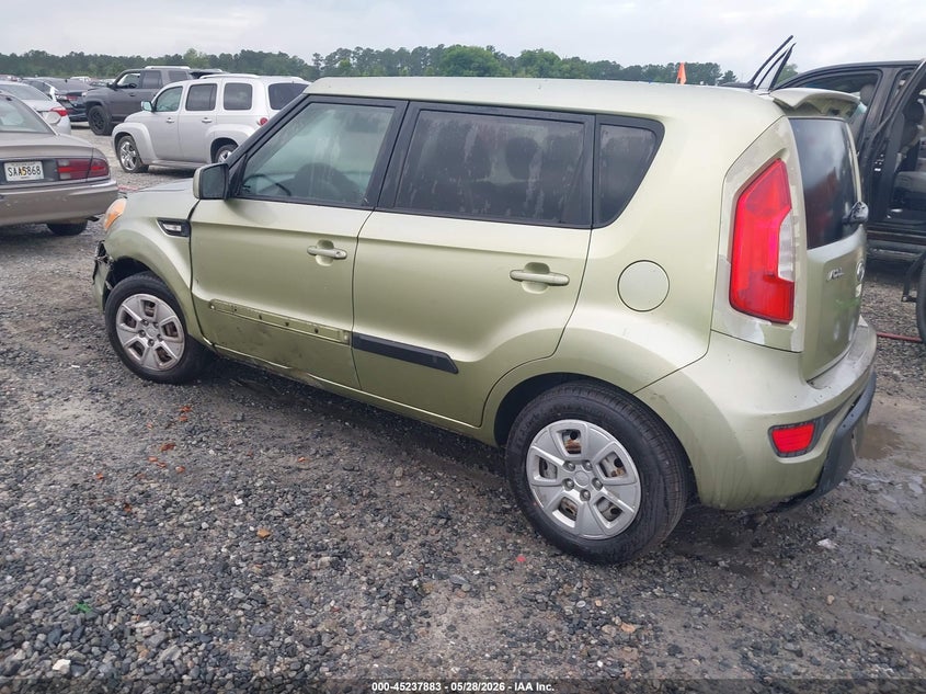 2012 Kia Soul VIN KNDJT2A59C7423057 IAAI salvage auction — LEFT FRONT, Repossession Paperwork (Georgia), sold $350 on 2026-07-06 (photo 3)
