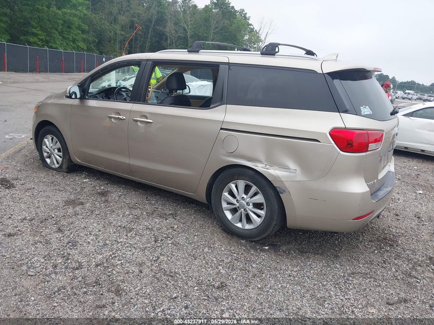 2016 Kia SEDONA VIN KNDMB5C16G6211434 IAAI salvage auction — SIDE, Salvage Title, sold $1,000 on 2026-07-18 (photo 3)