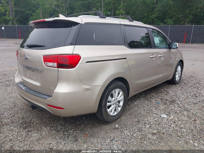 2016 Kia SEDONA VIN KNDMB5C16G6211434 IAAI salvage auction — SIDE, Salvage Title, sold $1,000 on 2026-07-18 (photo 4)