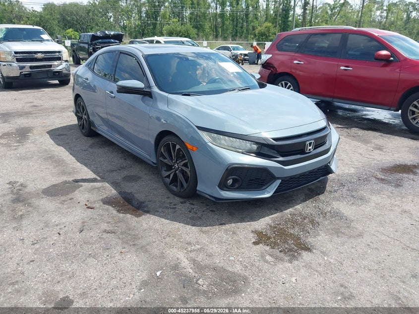 2019 Honda Civic VIN SHHFK7H91KU217513 IAAI salvage auction — LEFT SIDE, Salvage Title, sold $8,700 on 2026-07-14 (photo 1)