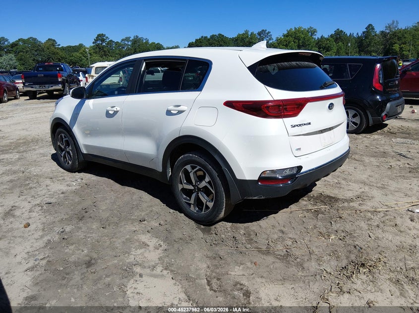 2021 Kia Sportage VIN KNDPM3AC3M7890410 IAAI salvage auction — FRONT & REAR, Clear (South Carolina), sold $4,050 on 2026-07-28 (photo 3)
