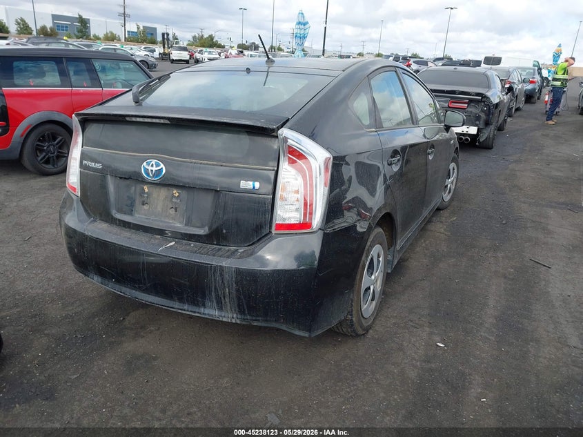 2015 Toyota Prius VIN JTDKN3DU7F0459530 IAAI salvage auction — RIGHT REAR, Salvage Certificate (California), sold $1,800 on 2026-07-24 (photo 4)