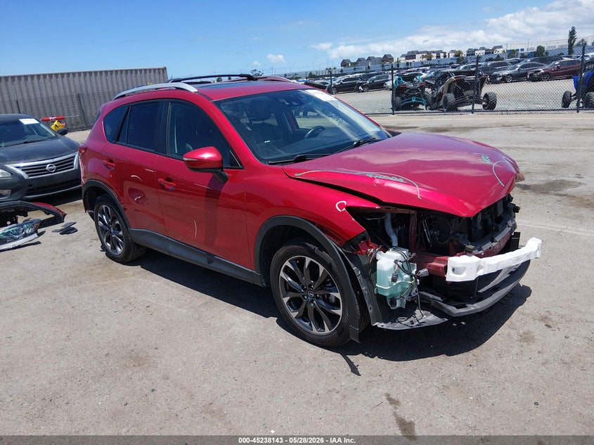 2016 Mazda Cx-5 VIN JM3KE4DY8G0892498 IAAI salvage auction — FRONT END, Salvage Title, sold $2,600 on 2026-07-29 (photo 1)