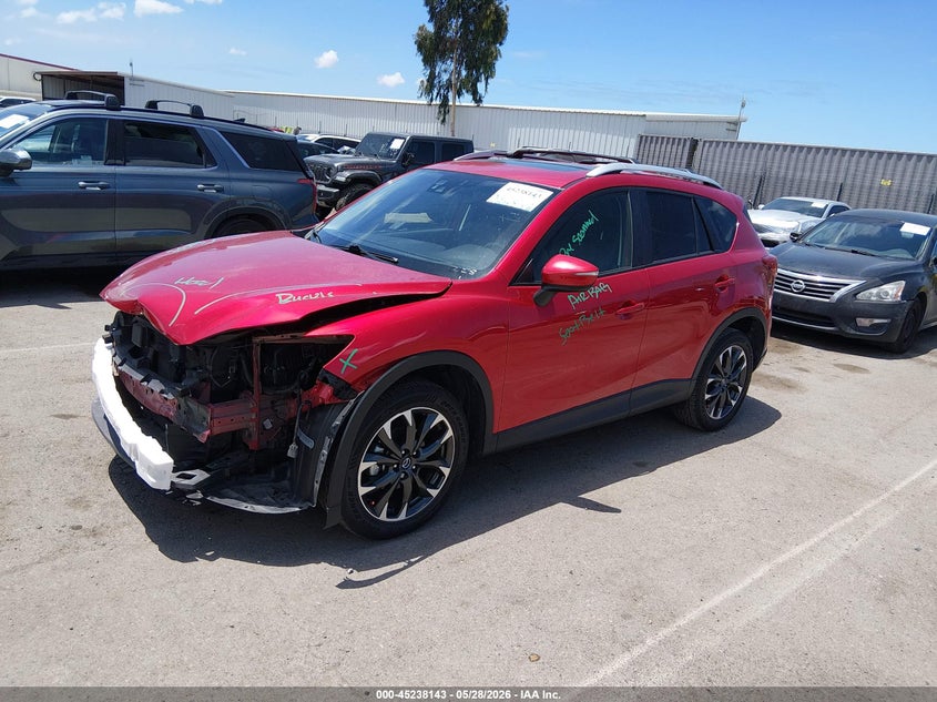 2016 Mazda Cx-5 VIN JM3KE4DY8G0892498 IAAI salvage auction — FRONT END, Salvage Title, sold $2,600 on 2026-07-29 (photo 2)