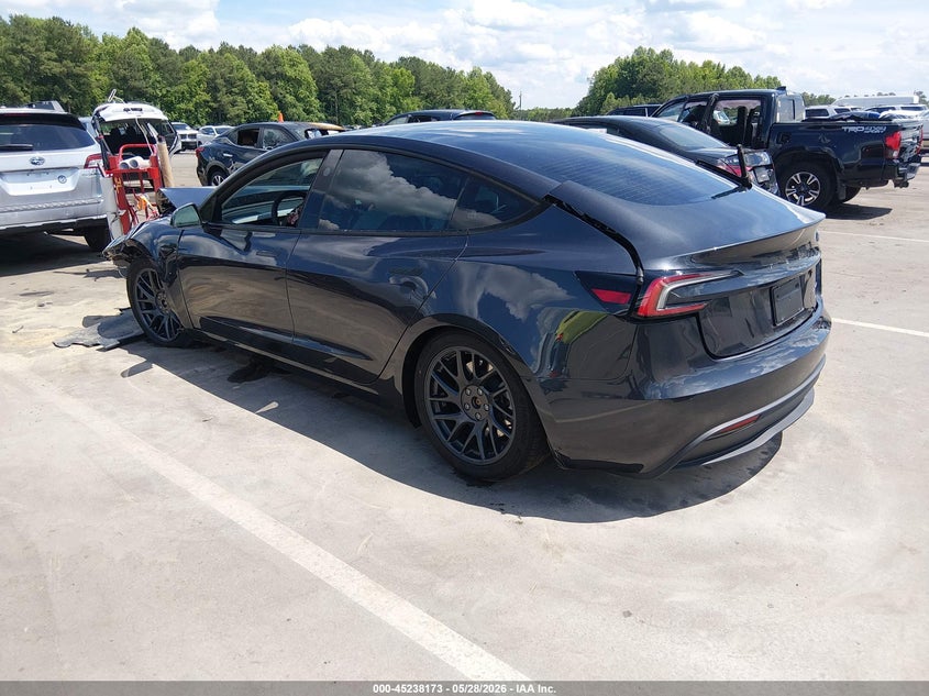 2025 Tesla Model 3 VIN 5YJ3E1EB9SF002879 IAAI salvage auction — FRONT END, Salvage Title, sold $9,050 on 2026-07-15 (photo 3)