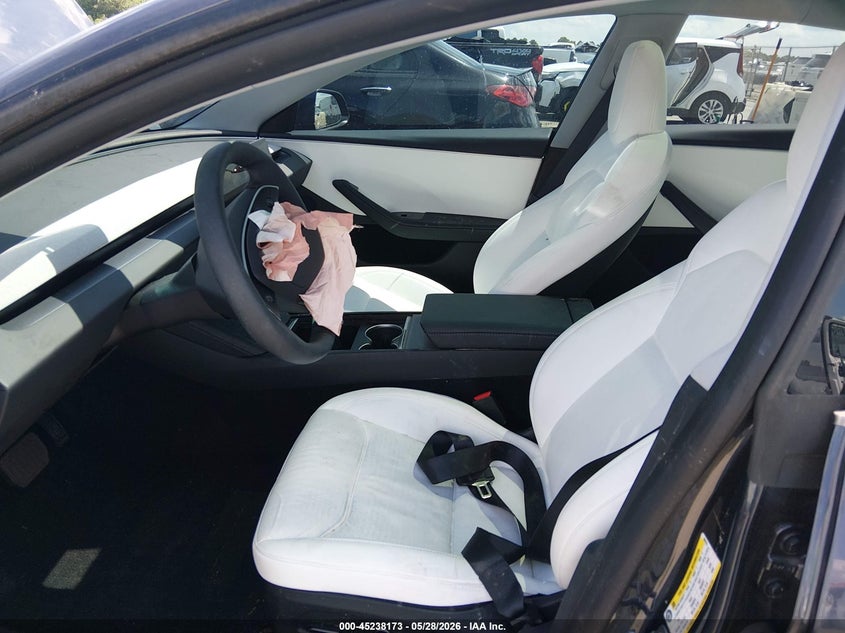2025 Tesla Model 3 VIN 5YJ3E1EB9SF002879 IAAI salvage auction — FRONT END, Salvage Title, sold $9,050 on 2026-07-15 (photo 5)