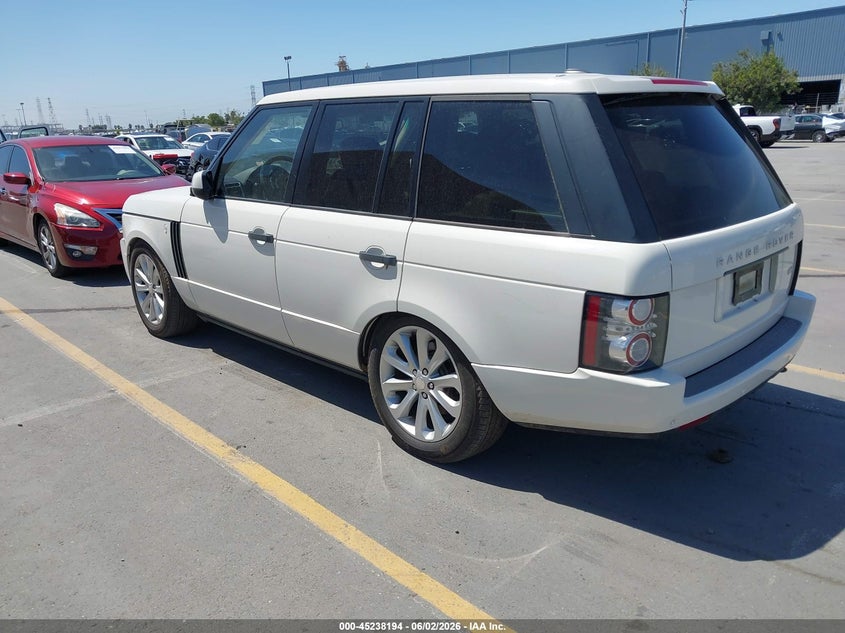 2010 Land rover RANGE ROVER VIN SALMF1D46AA324108 IAAI salvage auction — Burn Engine, Salvage (California), sold $400 on 2026-07-20 (photo 3)